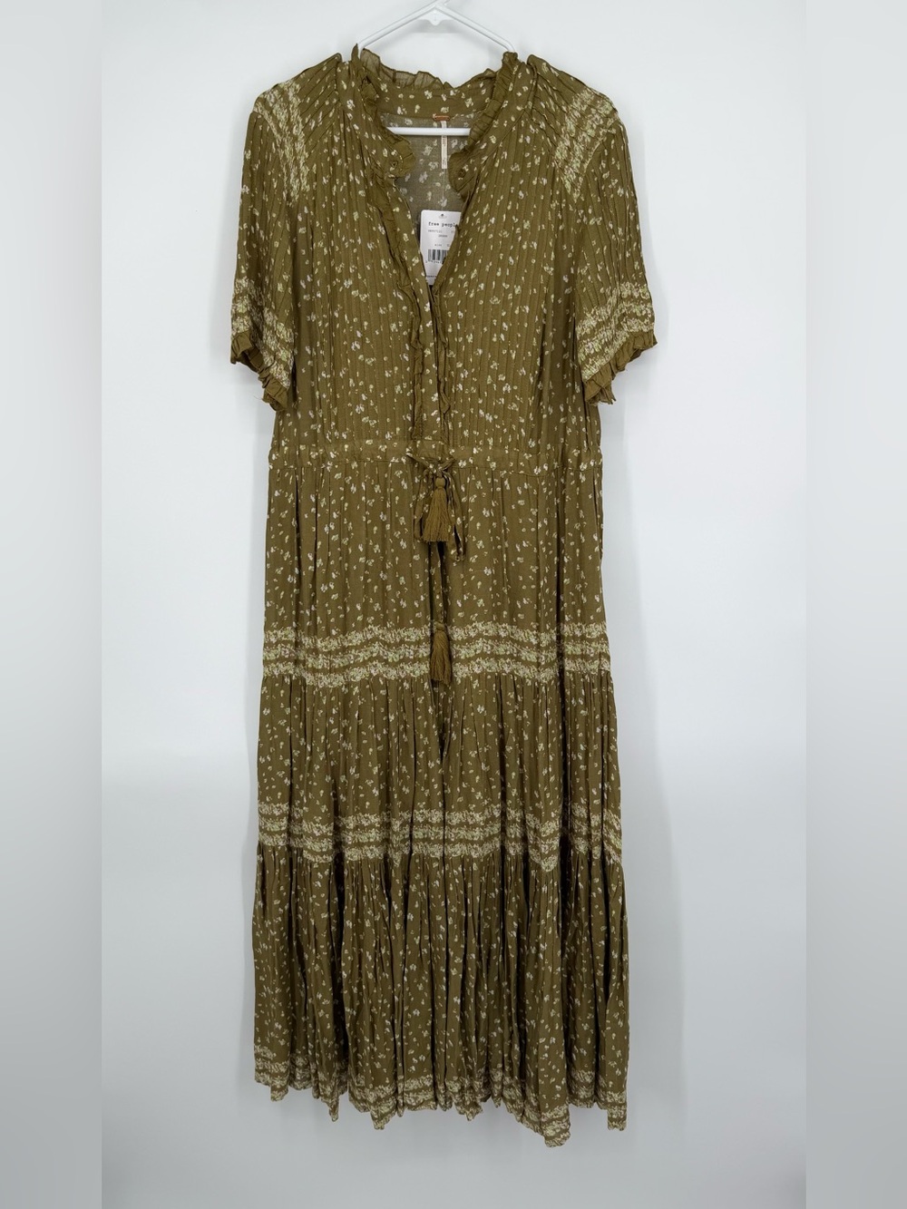 Free People Rare Feelings Maxi Dress XL Green - Picture 3 of 9